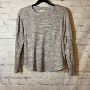 Madewell Small Grey Long Sleeve Knit Sweater